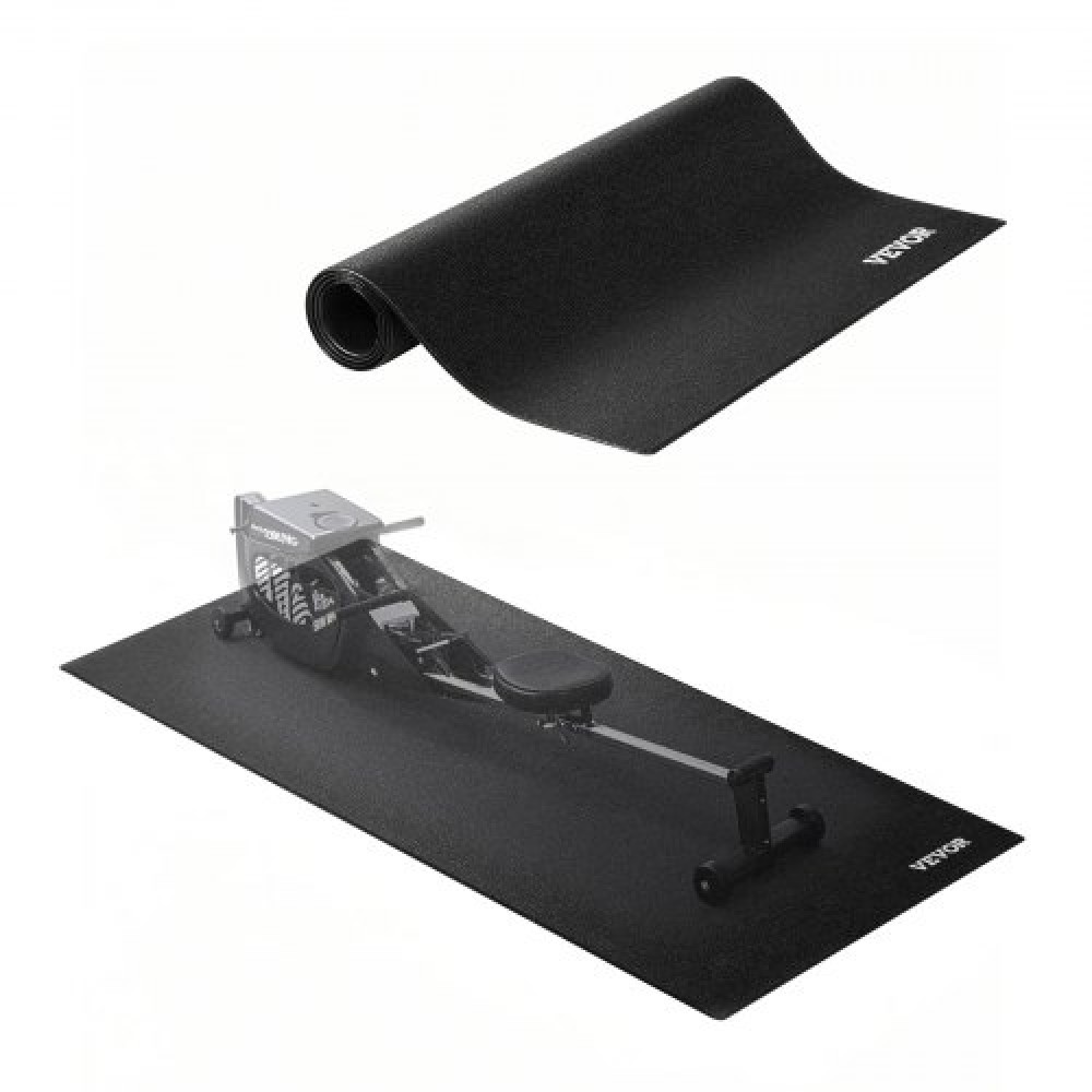 VEVOR Treadmill Mat for Carpet Floor 4mm Thick 600x1300mm Exercise Equipment Mat
