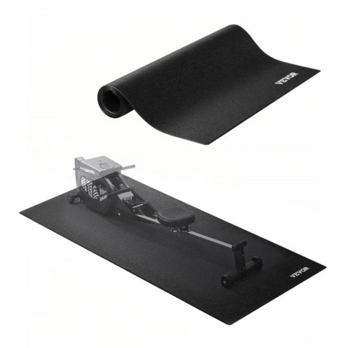 Χαλάκι διαδρόμου VEVOR για δάπεδο μοκέτα, 600 x 1300 x 4 mm Εξοπλισμός γυμναστικής για ελλειπτικό και μαξιλαράκι βάδισης, προστατευτικό δαπέδου PVC υψηλής πυκνότητας, αδιάβροχο και αντιολισθητικό για γυμναστήριο στο σπίτι