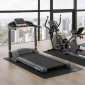 Χαλάκι διαδρόμου VEVOR για δάπεδο μοκέτα, 600 x 1300 x 4 mm Εξοπλισμός γυμναστικής για ελλειπτικό και μαξιλαράκι βάδισης, προστατευτικό δαπέδου PVC υψηλής πυκνότητας, αδιάβροχο και αντιολισθητικό για γυμναστήριο στο σπίτι