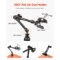 Σταθμός συγκόλλησης VEVOR Magnetic Helping Hands, 4 Arms Third Hand Tool, με μέγγενη, 3X LED μεγεθυντικός λαμπτήρας, 4 θήκη PCB & 360 Hot Air Gun Holder, Soldering Helper for Electronic Repair Craft Hobby DIY