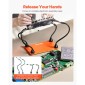 Σταθμός συγκόλλησης VEVOR Magnetic Hands Helping, 4 Flexible Arms, Third Hand Tool, with Alligator Clips & αντιολισθητική ατσάλινη βάση βαρέως τύπου, Soldering Hands Helping for Electronic Repair Craft Hobby DIY