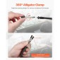 Σταθμός συγκόλλησης VEVOR Magnetic Hands Helping, 4 Flexible Arms, Third Hand Tool, with Alligator Clips & αντιολισθητική ατσάλινη βάση βαρέως τύπου, Soldering Hands Helping for Electronic Repair Craft Hobby DIY