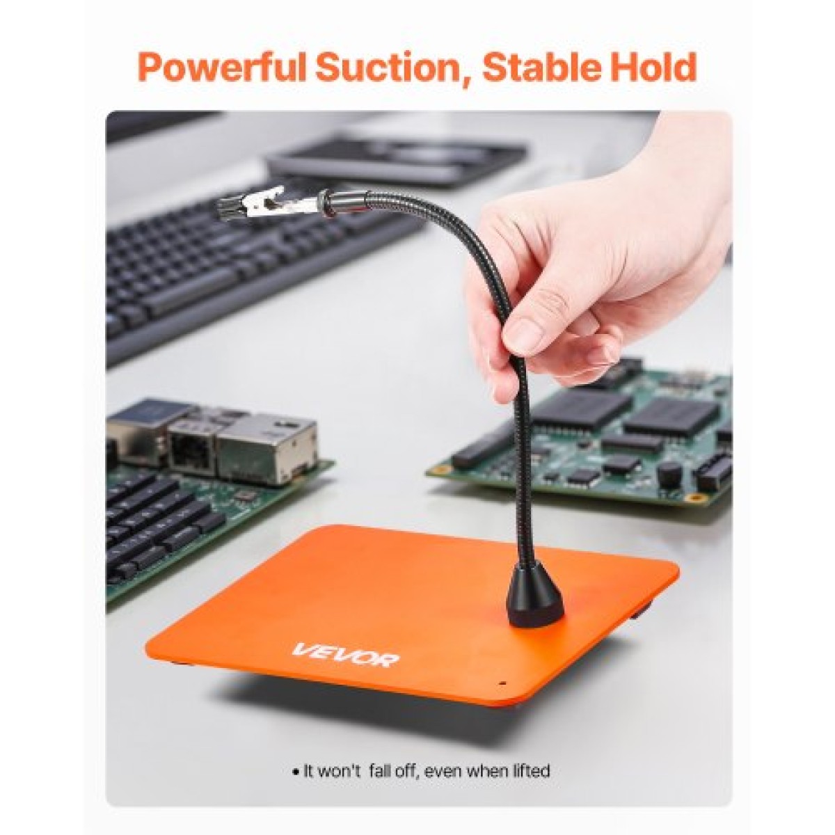 Σταθμός συγκόλλησης VEVOR Magnetic Hands Helping, 4 Flexible Arms, Third Hand Tool, with Alligator Clips & αντιολισθητική ατσάλινη βάση βαρέως τύπου, Soldering Hands Helping for Electronic Repair Craft Hobby DIY
