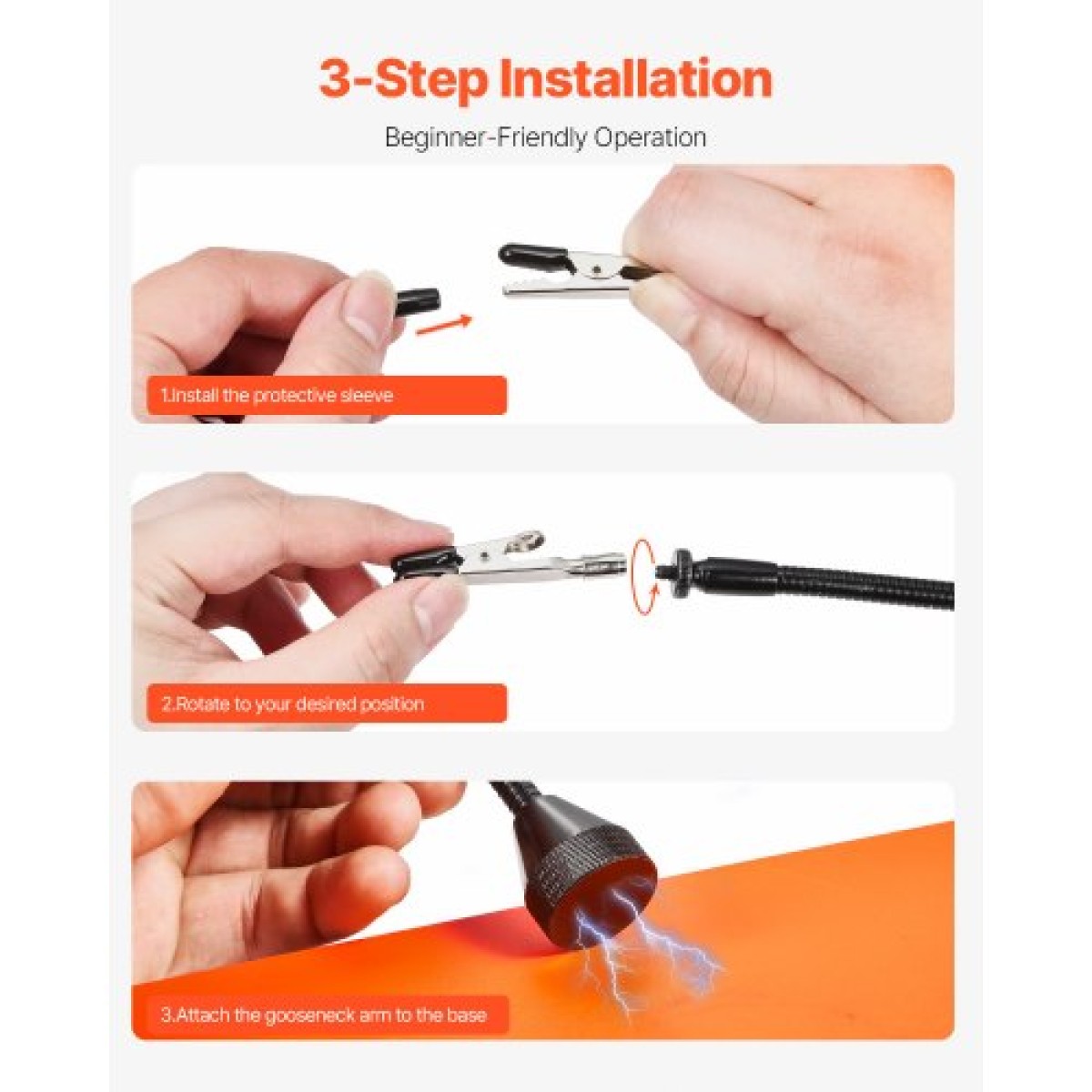 Σταθμός συγκόλλησης VEVOR Magnetic Hands Helping, 4 Flexible Arms, Third Hand Tool, with Alligator Clips & αντιολισθητική ατσάλινη βάση βαρέως τύπου, Soldering Hands Helping for Electronic Repair Craft Hobby DIY