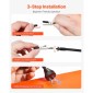 Σταθμός συγκόλλησης VEVOR Magnetic Hands Helping, 4 Flexible Arms, Third Hand Tool, with Alligator Clips & αντιολισθητική ατσάλινη βάση βαρέως τύπου, Soldering Hands Helping for Electronic Repair Craft Hobby DIY