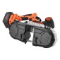 Κιτ φορητού πριονιού VEVOR 20V, Βάθος κοπής 65 x 65 mm, AC 220V, 360W πριονοκορδέλα με κινητήρα χωρίς ψήκτρες, μπαταρία 4,0 Ah, ασύρματο και συμπαγές Portaband, Μεταβλητή ταχύτητα 0-192 m/min, για κοπή μετάλλων, ξύλου