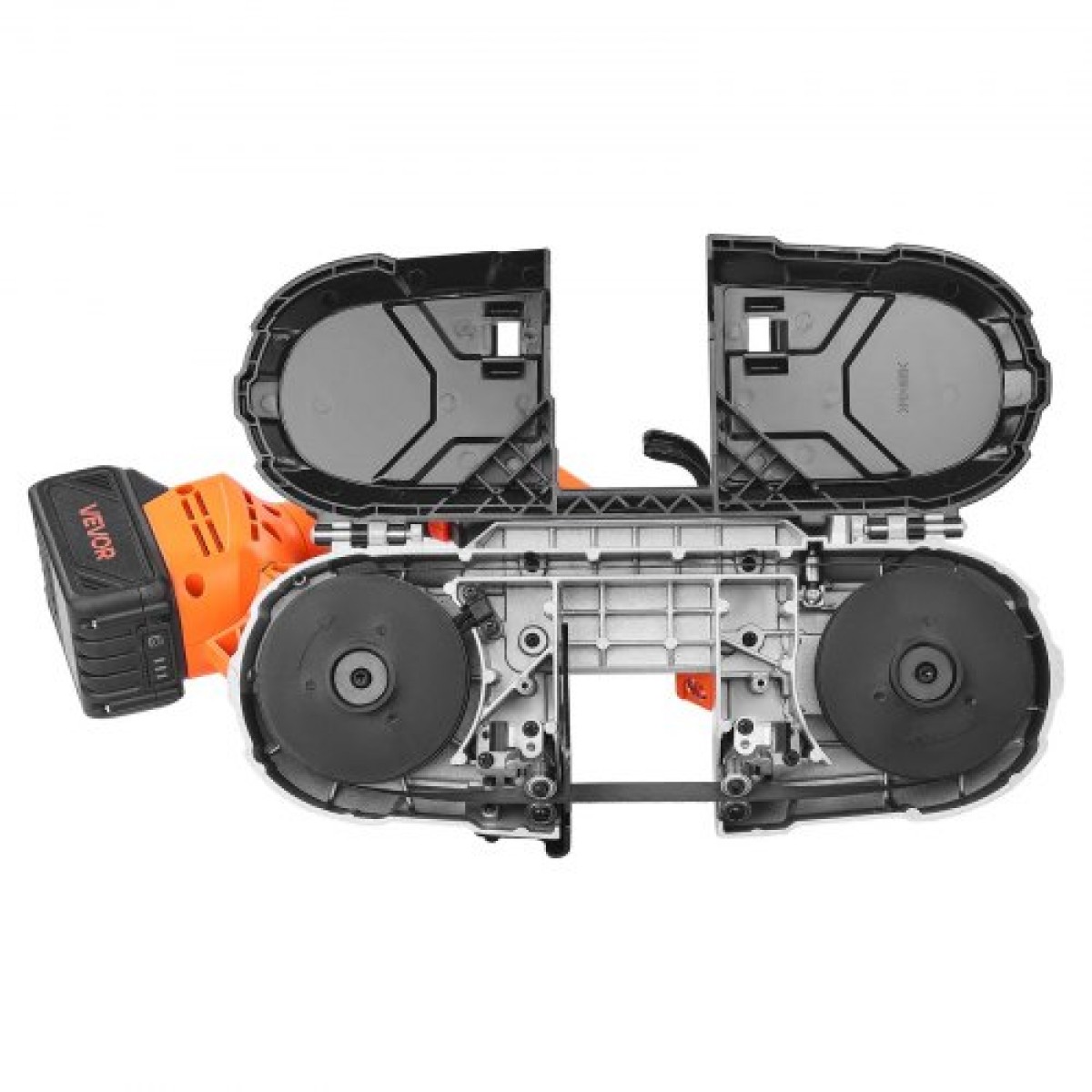 Κιτ φορητού πριονιού VEVOR 20V, Βάθος κοπής 65 x 65 mm, AC 220V, 360W πριονοκορδέλα με κινητήρα χωρίς ψήκτρες, μπαταρία 4,0 Ah, ασύρματο και συμπαγές Portaband, Μεταβλητή ταχύτητα 0-192 m/min, για κοπή μετάλλων, ξύλου