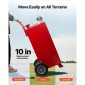 VEVOR 30 Gallon Fuel Caddy, Max Flow 32 L/min, Benzin & Diesel Fuel Tank with Electric Pump, Φορητό δοχείο αποθήκευσης καυσίμου με 2 τροχούς & σωλήνας 10 ft, Gas Caddy για ATV Car Mowers Boat Motorcycle
