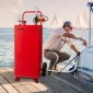 VEVOR 30 Gallon Fuel Caddy, Max Flow 32 L/min, Benzin & Diesel Fuel Tank with Electric Pump, Φορητό δοχείο αποθήκευσης καυσίμου με 2 τροχούς & σωλήνας 10 ft, Gas Caddy για ATV Car Mowers Boat Motorcycle