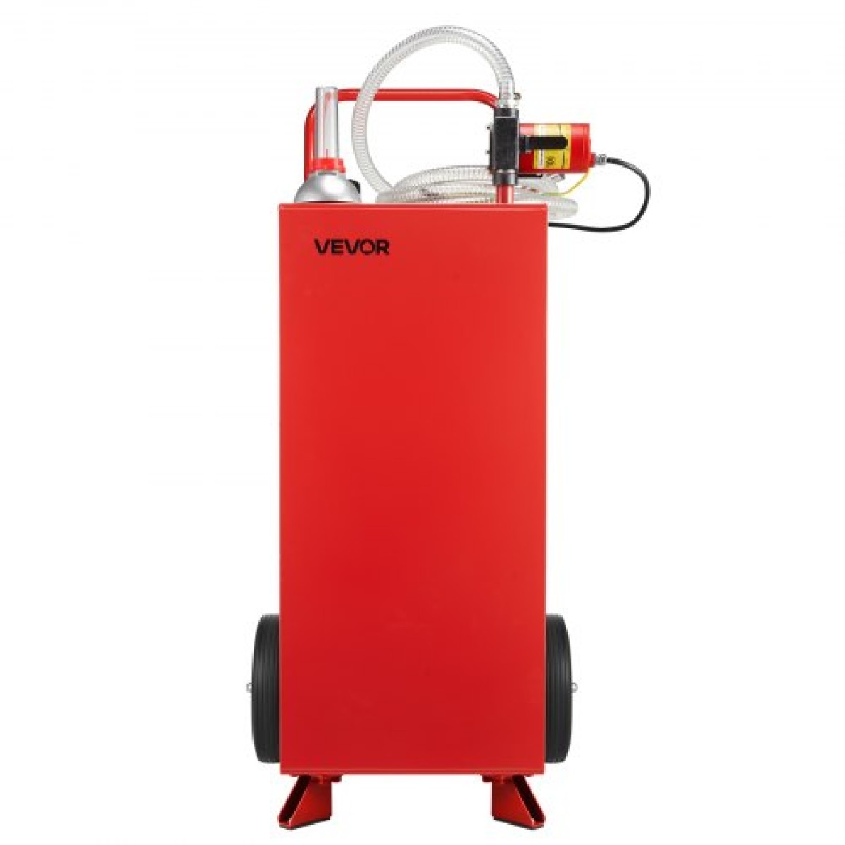 VEVOR 30 Gallon Fuel Caddy, Max Flow 32 L/min, Benzin & Diesel Fuel Tank with Electric Pump, Φορητό δοχείο αποθήκευσης καυσίμου με 2 τροχούς & σωλήνας 10 ft, Gas Caddy για ATV Car Mowers Boat Motorcycle