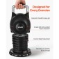 VEVOR Kettlebell, Ρυθμιζόμενο Kettlebell με 7 Επίπεδα Βάρους (2, 5, 8, 11, 14, 17, 20 kg), χυτό αλουμίνιο και ανθεκτικό υλικό ABS, για προπόνηση δύναμης λαβής, προπόνηση σε όλο το σώμα και cross-training