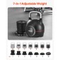 VEVOR Kettlebell, Ρυθμιζόμενο Kettlebell με 7 Επίπεδα Βάρους (2, 5, 8, 11, 14, 17, 20 kg), χυτό αλουμίνιο και ανθεκτικό υλικό ABS, για προπόνηση δύναμης λαβής, προπόνηση σε όλο το σώμα και cross-training