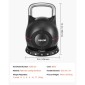 VEVOR Kettlebell, Ρυθμιζόμενο Kettlebell με 7 Επίπεδα Βάρους (2, 5, 8, 11, 14, 17, 20 kg), χυτό αλουμίνιο και ανθεκτικό υλικό ABS, για προπόνηση δύναμης λαβής, προπόνηση σε όλο το σώμα και cross-training