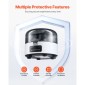 VEVOR Mini Centrifuge Machine, 3013xg RCF Electric Laboratory Centrifuge Machine with 2-in-1 Rotor for 0,2/1,5/2ml Tube Capacity, Fixed Speed ​​7000r/min, Low Noise, ευρέως χρησιμοποιούμενο σε διάφορα πειράματα