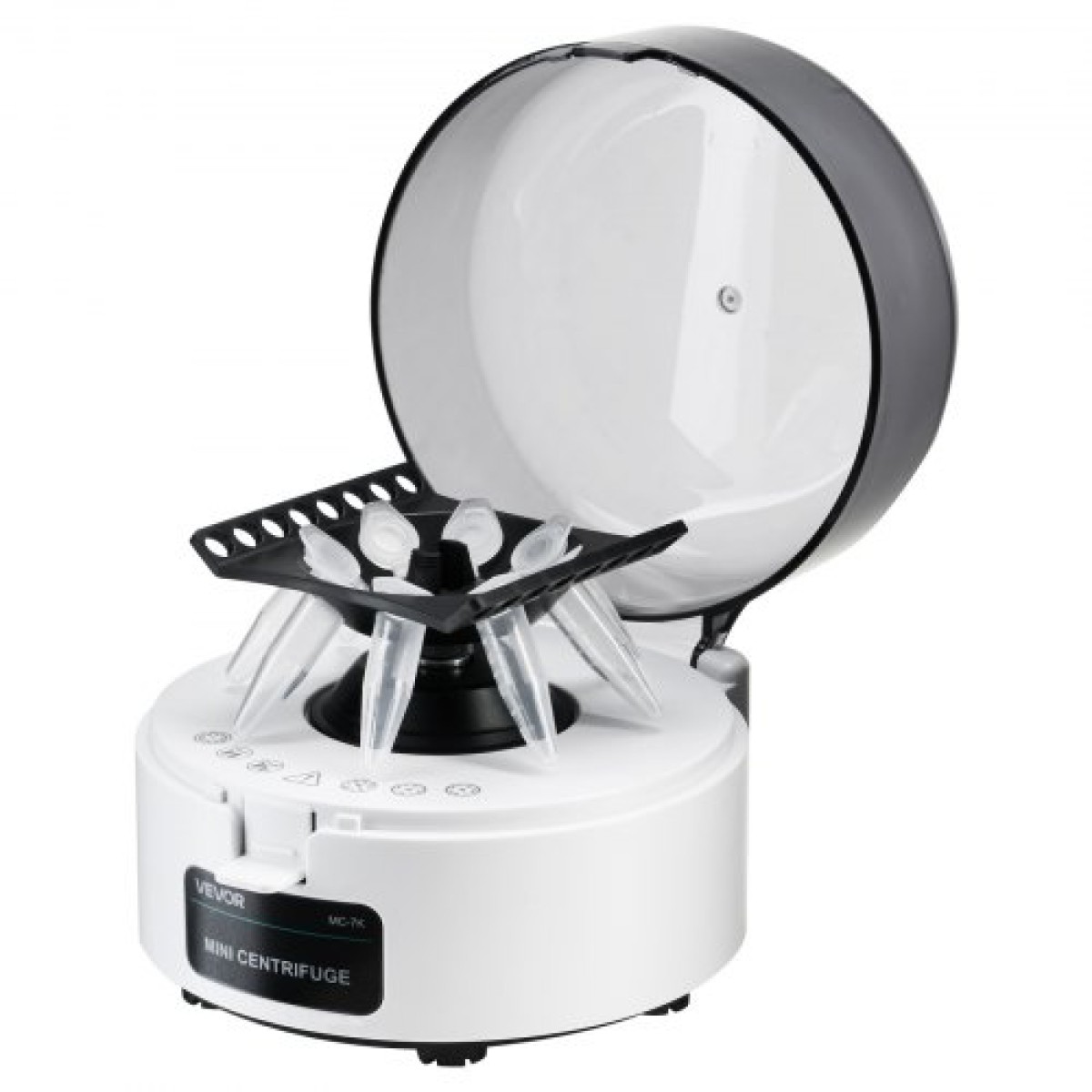 VEVOR Mini Centrifuge Machine, 3013xg RCF Electric Laboratory Centrifuge Machine with 2-in-1 Rotor for 0,2/1,5/2ml Tube Capacity, Fixed Speed ​​7000r/min, Low Noise, ευρέως χρησιμοποιούμενο σε διάφορα πειράματα