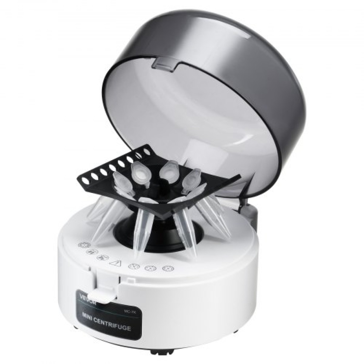 VEVOR Mini Centrifuge Machine, 3013xg RCF Electric Laboratory Centrifuge Machine with 2-in-1 Rotor for 0,2/1,5/2ml Tube Capacity, Fixed Speed ​​7000r/min, Low Noise, ευρέως χρησιμοποιούμενο σε διάφορα πειράματα