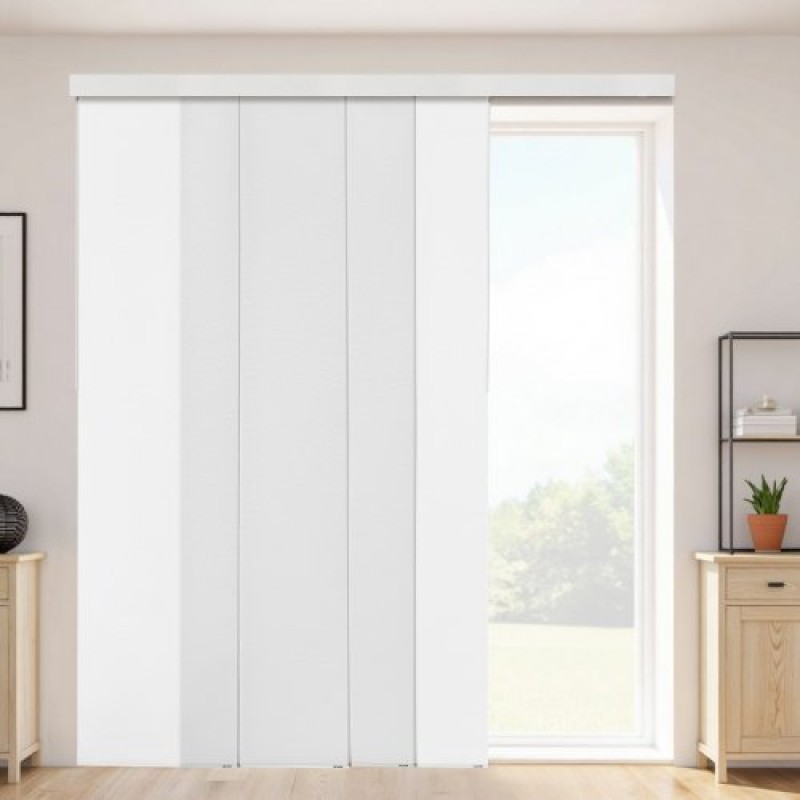 VEVOR Panel Track Blinds Extendable Track 116 cm to 218 cm W Trimmable White