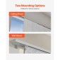 Περσίδες VEVOR Panel Track, Επεκτάσιμη ράγα από 116 cm έως 218 cm W, Trimmable Panel Curtains Μέχρι 243 cm H, Ρυθμιζόμενα κάθετα στόρια για συρόμενες πόρτες, πόρτες βεράντας, διαχωριστικό δωματίου, παράθυρο, γκρι
