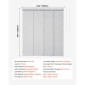Περσίδες VEVOR Panel Track, Επεκτάσιμη ράγα από 116 cm έως 218 cm W, Trimmable Panel Curtains Μέχρι 243 cm H, Ρυθμιζόμενα κάθετα στόρια για συρόμενες πόρτες, πόρτες βεράντας, διαχωριστικό δωματίου, παράθυρο, γκρι