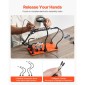 Σταθμός συγκόλλησης VEVOR Magnetic Helping Hands, Τρίτο εργαλείο συγκόλλησης με μεγεθυντικό λαμπτήρα LED 3X, 4 βάσεις PCB & 360 Hot Air Gun Holder, Heavy-Duty Base Station for Electronic Repair Craft Hobby