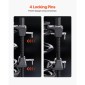 VEVOR Strut Spring Compressor, 2 Pack, Heavy Duty Coil Spring Compressor Tool με εμβέλεια 10,4 ίντσες (256 mm), Συμβατό με εξάγωνες υποδοχές 0,86 ίντσες (22 mm), Κατάλληλο για μοτοσυκλέτα φορτηγών αυτοκινήτων, Μαύρο