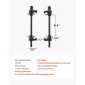 VEVOR Strut Spring Compressor, 2 Pack, Heavy Duty Coil Spring Compressor Tool με εμβέλεια 10,4 ίντσες (256 mm), Συμβατό με εξάγωνες υποδοχές 0,86 ίντσες (22 mm), Κατάλληλο για μοτοσυκλέτα φορτηγών αυτοκινήτων, Μαύρο