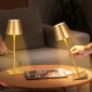 Επιτραπέζιο φωτιστικό VEVOR Cordless, 2-pack, 5200mAh Ενσωματωμένο επιτραπέζιο φωτιστικό με επαναφορτιζόμενη μπαταρία, 3 χρωμάτων Stepless Dimming Up, 3000-6500K θερμοκρασία χρώματος, επιτραπέζιο φωτιστικό για εστιατόριο, υπνοδωμάτιο, εξωτερικό χώρο, χρυσ
