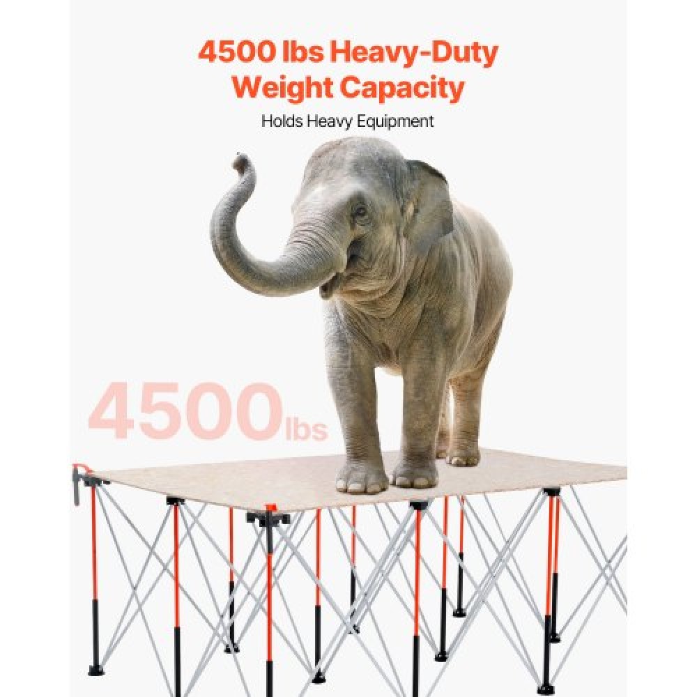 VEVOR Portable Folding Workstand 1865 x 1261 mm Collapsible Work Stand 2041 kg