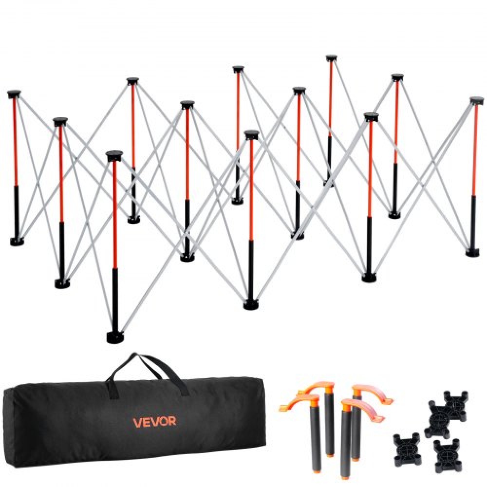 VEVOR Portable Folding Workstand 1865 x 1261 mm Collapsible Work Stand 2041 kg