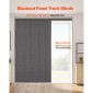 Περσίδες VEVOR Panel Track, Επεκτάσιμη ράγα από 116 cm έως 218 cm W, Trimmable Panel Curtains Up έως 243 cm H, Κάθετα στόρια συσκότισης για συρόμενες πόρτες, πόρτες βεράντας, διαχωριστικό δωματίου, σκούρο γκρι