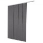 Περσίδες VEVOR Panel Track, Επεκτάσιμη ράγα από 116 cm έως 218 cm W, Trimmable Panel Curtains Up έως 243 cm H, Κάθετα στόρια συσκότισης για συρόμενες πόρτες, πόρτες βεράντας, διαχωριστικό δωματίου, σκούρο γκρι