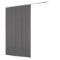 Περσίδες VEVOR Panel Track, Επεκτάσιμη ράγα από 116 cm έως 218 cm W, Trimmable Panel Curtains Up έως 243 cm H, Κάθετα στόρια συσκότισης για συρόμενες πόρτες, πόρτες βεράντας, διαχωριστικό δωματίου, σκούρο γκρι
