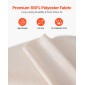 Περσίδες VEVOR Panel Track, Επεκτάσιμη ράγα από 116 cm έως 218 cm W, Trimmable Panel Curtains Μέχρι 243 cm H, Ρυθμιζόμενα κάθετα στόρια για συρόμενες πόρτες, πόρτες βεράντας, διαχωριστικό δωματίου, ανοιχτό καφέ