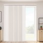 Περσίδες VEVOR Panel Track, Επεκτάσιμη ράγα από 116 cm έως 218 cm W, Trimmable Panel Curtains Μέχρι 243 cm H, Ρυθμιζόμενα κάθετα στόρια για συρόμενες πόρτες, πόρτες βεράντας, διαχωριστικό δωματίου, ανοιχτό καφέ