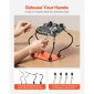 Βοηθητικός σταθμός συγκόλλησης VEVOR Magnetic Hands Helping, 4 Flexible Arms Third Hand Tool, με 6 βάσεις PCB Pillar & 360 Hot Air Gun Holder, Heavy-Duty Base Soldering Helper for Electronic Repair Craft