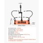 Βοηθητικός σταθμός συγκόλλησης VEVOR Magnetic Hands Helping, 4 Flexible Arms Third Hand Tool, με 6 βάσεις PCB Pillar & 360 Hot Air Gun Holder, Heavy-Duty Base Soldering Helper for Electronic Repair Craft