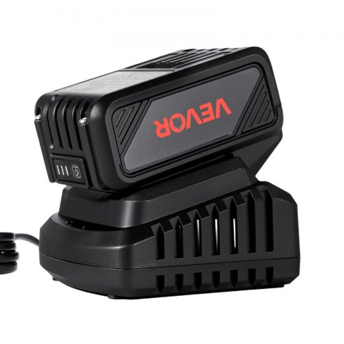 VEVOR 20V MAX, φορητή μπαταρία και φορτιστή Combo, AC 220V, 4.0 Ah μπαταρία ιόντων λιθίου, 4000 mAh Μεγάλη χωρητικότητα, Εκτεταμένος χρόνος λειτουργίας, Συμβατό με εργαλεία σειράς, για αντικατάσταση και γρήγορη φόρτιση