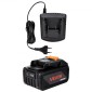 VEVOR 20V MAX, φορητή μπαταρία και φορτιστή Combo, AC 220V, 4.0 Ah μπαταρία ιόντων λιθίου, 4000 mAh Μεγάλη χωρητικότητα, Εκτεταμένος χρόνος λειτουργίας, Συμβατό με εργαλεία σειράς, για αντικατάσταση και γρήγορη φόρτιση