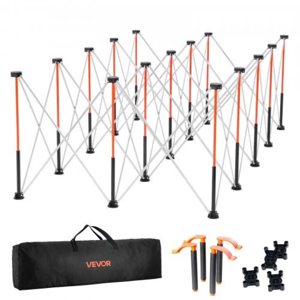 VEVOR Portable Folding Workstand 2455 x 1260 mm Collapsible Work Stand 2724 kg