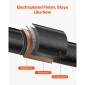 Επιτραπέζιο φωτιστικό VEVOR Cordless, Ενσωματωμένη επαναφορτιζόμενη μπαταρία 5200mAh Μικρό φωτιστικό γραφείου, φωτεινότητα 3 επιπέδων, ύφασμα απόχρωση, θερμοκρασία χρώματος 2700-3000K, επιτραπέζιο φωτιστικό για εστιατόριο, υπνοδωμάτιο, μπαρ, μαύρο