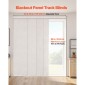 Περσίδες VEVOR Panel Track, Επεκτάσιμη ράγα από 116 cm έως 218 cm W, Trimmable Panel Curtains Up έως 243 cm H, Κάθετες περσίδες συσκότισης για συρόμενες πόρτες, πόρτες βεράντας, διαχωριστικό δωματίου, ανοιχτό γκρι