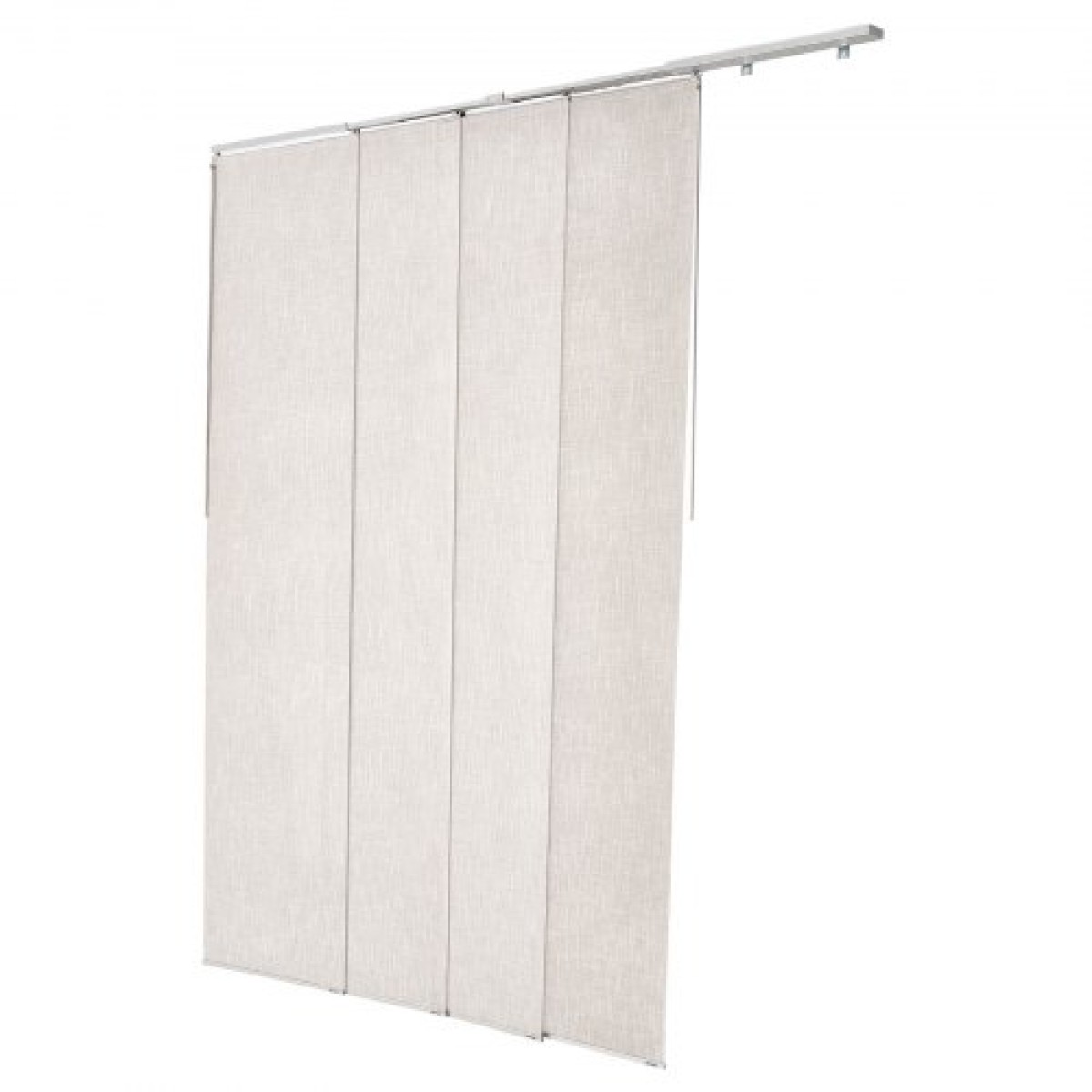 Περσίδες VEVOR Panel Track, Επεκτάσιμη ράγα από 116 cm έως 218 cm W, Trimmable Panel Curtains Up έως 243 cm H, Κάθετες περσίδες συσκότισης για συρόμενες πόρτες, πόρτες βεράντας, διαχωριστικό δωματίου, ανοιχτό γκρι