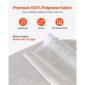 Περσίδες VEVOR Panel Track, Επεκτάσιμη ράγα από 116 cm έως 218 cm W, Trimmable Panel Curtains Up έως 243 cm H, Κάθετες περσίδες συσκότισης για συρόμενες πόρτες, πόρτες βεράντας, διαχωριστικό δωματίου, ανοιχτό γκρι