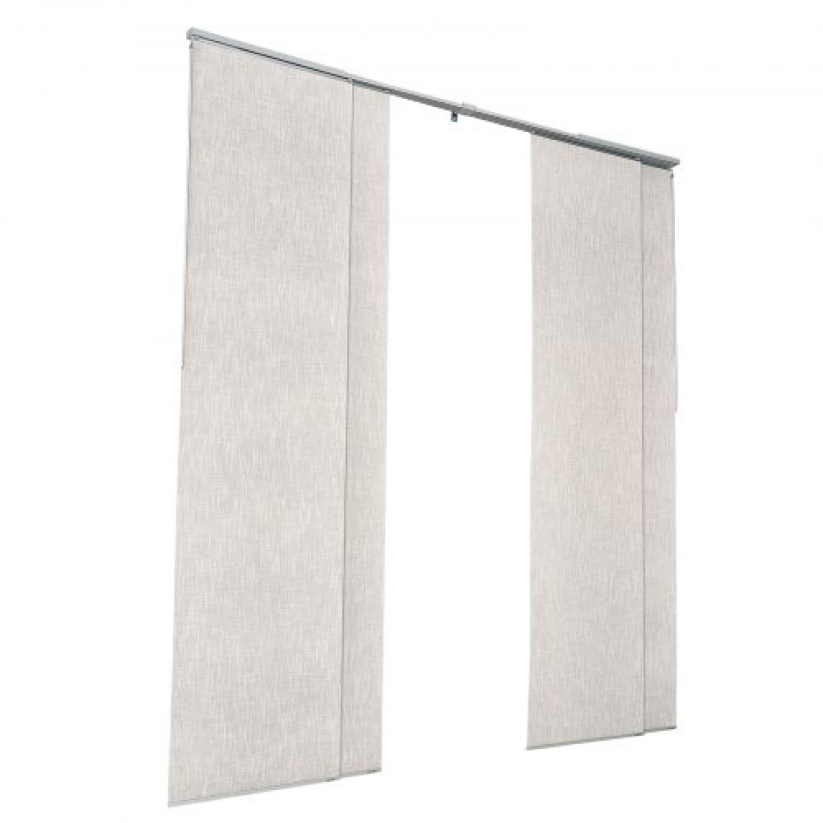 Περσίδες VEVOR Panel Track, Επεκτάσιμη ράγα από 116 cm έως 218 cm W, Trimmable Panel Curtains Up έως 243 cm H, Κάθετες περσίδες συσκότισης για συρόμενες πόρτες, πόρτες βεράντας, διαχωριστικό δωματίου, ανοιχτό γκρι
