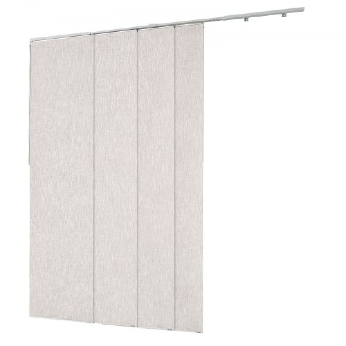 Περσίδες VEVOR Panel Track, Επεκτάσιμη ράγα από 116 cm έως 218 cm W, Trimmable Panel Curtains Up έως 243 cm H, Κάθετες περσίδες συσκότισης για συρόμενες πόρτες, πόρτες βεράντας, διαχωριστικό δωματίου, ανοιχτό γκρι
