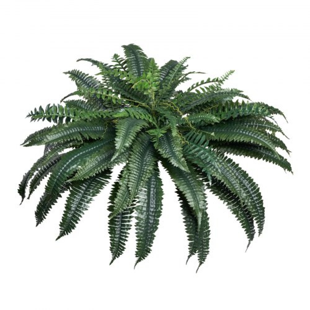 VEVOR Τεχνητές φτέρες, 1219 mm Fake Boston Fern Bush Plant with 88 Fronds, Large Faux Greenery για εσωτερική και εξωτερική διακόσμηση, μετάξι και LDPE, ρεαλιστική για οικιακή βεράντα στον κήπο Γραφείο Σαλόνι Γραφείου