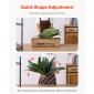VEVOR Τεχνητές φτέρες, 1219 mm Fake Boston Fern Bush Plant with 88 Fronds, Large Faux Greenery για εσωτερική και εξωτερική διακόσμηση, μετάξι και LDPE, ρεαλιστική για οικιακή βεράντα στον κήπο Γραφείο Σαλόνι Γραφείου