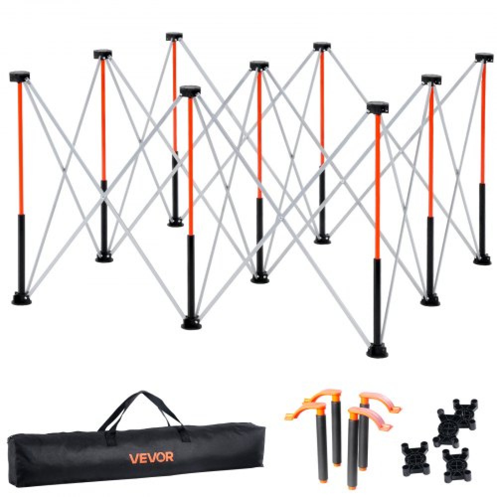 VEVOR Portable Folding Workstand 1264 x 1264 mm Collapsible Work Stand 1589 kg