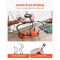 Σταθμός συγκόλλησης VEVOR Magnetic Hands Helping, 4 Flexible Arms Third Hand Soldering Tool, με μεγεθυντικό λαμπτήρα 3X LED, 4 PCB Pillar Holder & Heavy-Duty Base, Electronic Repair Craft Hobby DIY