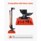 Βάση βάσης και χειρολαβής γρύλου VEVOR High Lift, 295 x 295 mm Βάση βάσης Jack Off Road με χωρητικότητα 7000 Pound, Βάση στήριξης βαρέως τύπου Farm Jacks για τους περισσότερους γρύλους με βάση 185 x 120 mm, κόκκινο